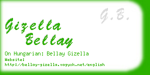 gizella bellay business card